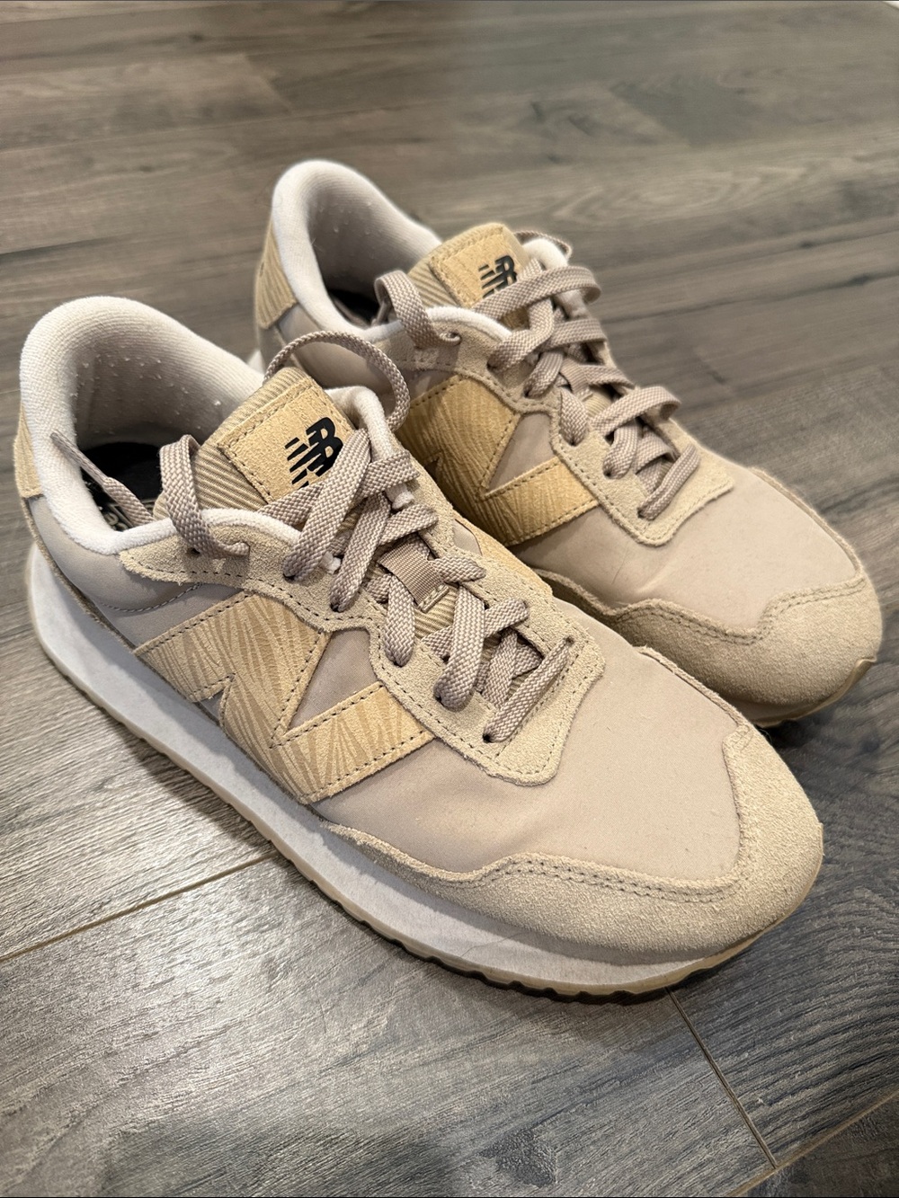 New Balance Neutral Beige Low-Top Sneakers